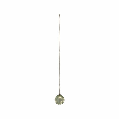Kerstbal Lumineo Jute Kristal Ø 10 cm Om op te hangen MicroLED 1