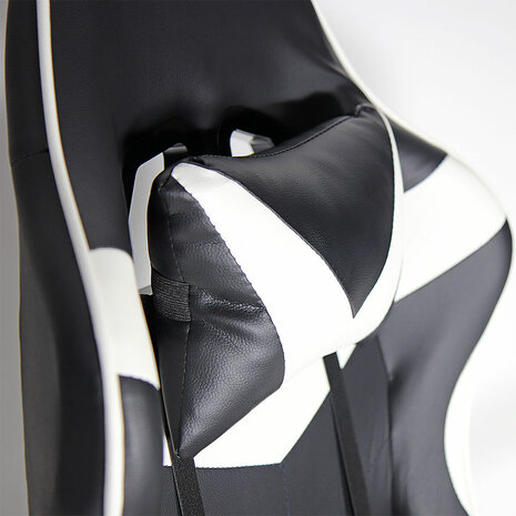 Gaming stoel EDM Wit Zwart 8