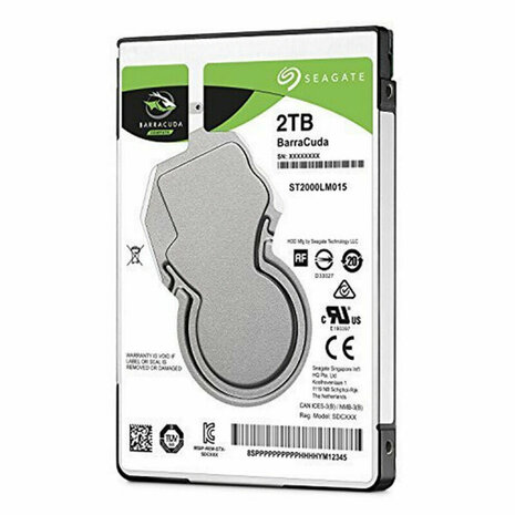 Hard Drive Seagate Barracuda ST2000LM015 2,5" 2 TB 2