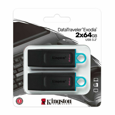 USB stick Kingston DataTraveler Exodia Groen 64 GB 2 pcs 2
