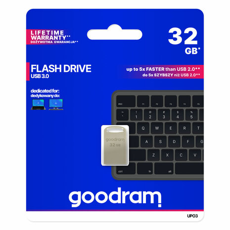 Pendrive GoodRam Executive Grijs Zilverkleurig 32 GB 3
