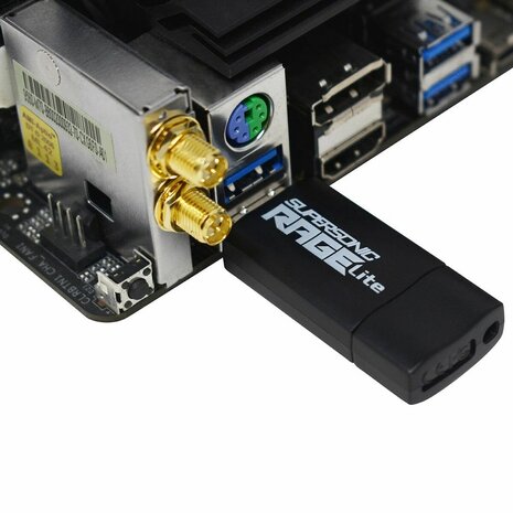 USB stick Patriot Memory Supersonic Rage Lite Zwart Zwart/Blauw 64 GB 4