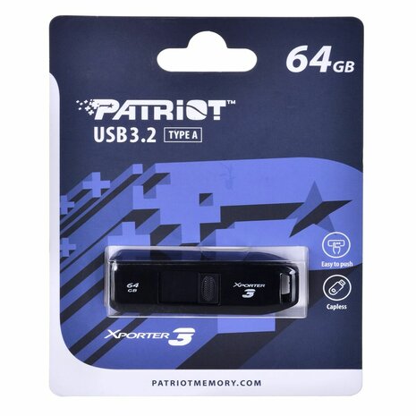 USB stick Patriot Memory Xporter 3 Zwart 64 GB 1