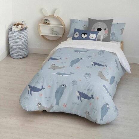 Dekbedovertrek Kids&Cotton Tabor Small Blauw 155 x 220 cm 1