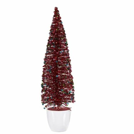 Decoratieve figuren Kerstboom Blauw Fuchsia Plastic 10 x 38 x 10 cm (6 Stuks) 2