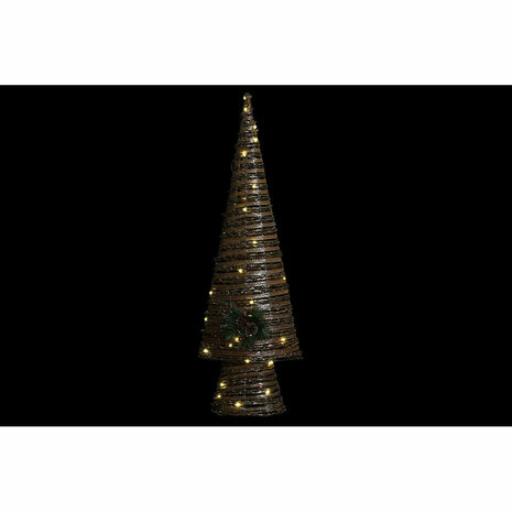 Kerstboom DKD Home Decor Multicolour Koper Natuurlijk Plastic 32 x 18 x 100 cm (3 Stuks) 2