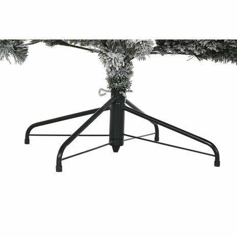 Kerstboom DKD Home Decor Wit Groen Metaal Polyethyleen Besneeuwd 130 x 130 x 218 cm 4