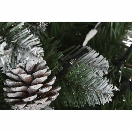 Kerstboom DKD Home Decor LED Licht Groen Metaal Polyethyleen 130 x 130 x 218 cm 7