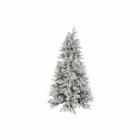 Kerstboom Home ESPRIT Wit Polyethyleen Besneeuwd 120 x 120 x 210 cm 1
