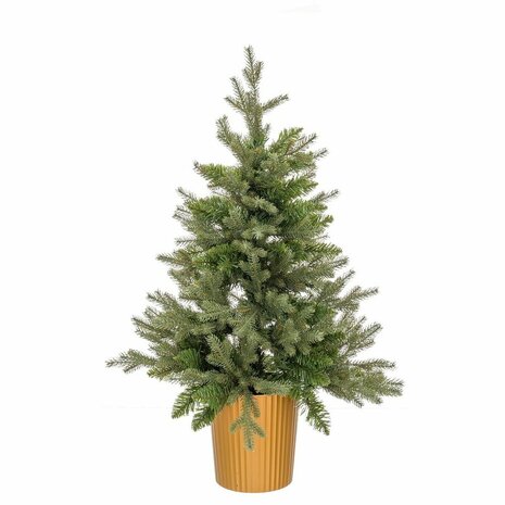 Kerstboom Groen Gouden Polyethyleen 58 x 58 x 90 cm 1
