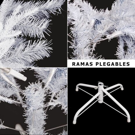 Kerstboom Wit PVC Metaal Polyethyleen 110 x 110 x 210 cm 3