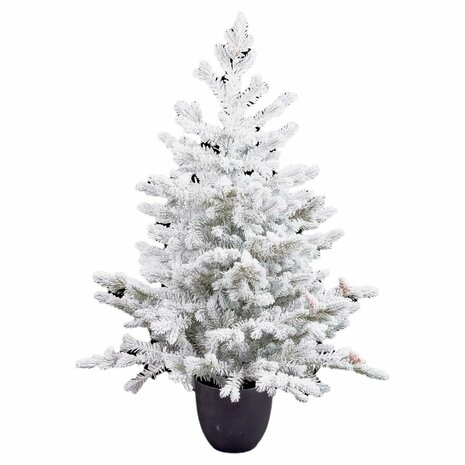 Kerstboom Polyethyleen Ananas Besneeuwd 40 x 40 x 90 cm 1
