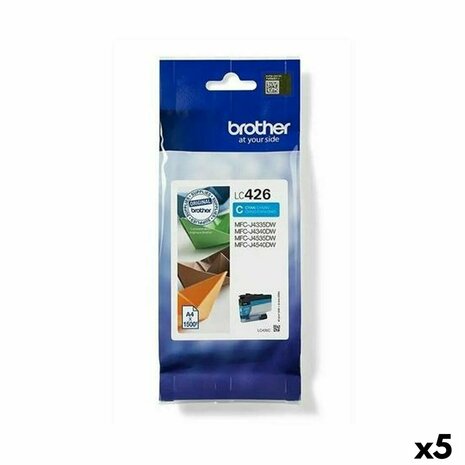 Originele inktcartridge Brother LC426 Cyaan (5 Stuks) 1