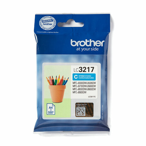 Originele inktcartridge Brother LC3217 Cyaan (5 Stuks) 2
