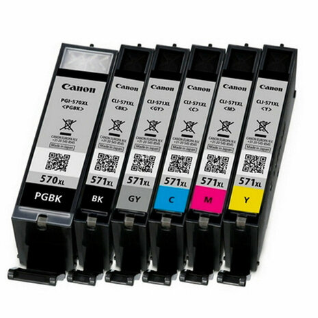 Originele inktcartridge Canon CLI-571Y XL Geel 5