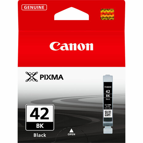Originele inktcartridge Canon CLI-42 BK Zwart Rood 1