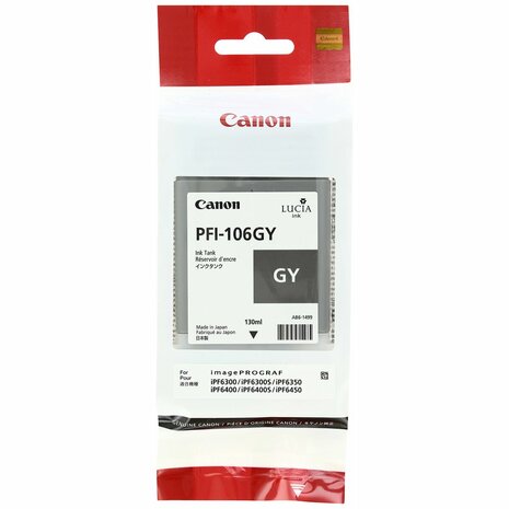 Originele inktcartridge Canon PFI-106 GY Grijs 3