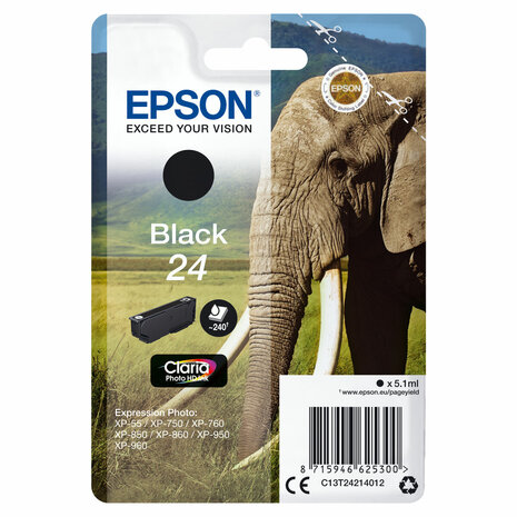 Originele inktcartridge Epson Cartucho 24 negro Zwart 2