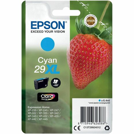 Originele inktcartridge Epson 29 XL Cyaan (10 Stuks) 2