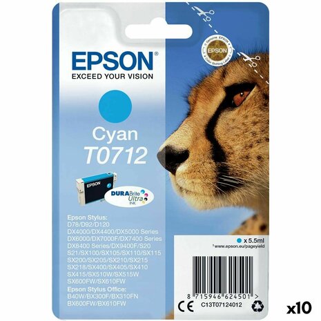 Originele inktcartridge Epson Stylus D-78/92/120/DX-4000/5000/6000/7000F Cyaan (10 Stuks) 1