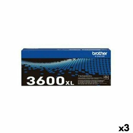 Originele Toner Brother HLL5210DN, 5210DW, 5215DN, 6210DW, 6410DN, DCPL551 Zwart (3 Stuks) 1