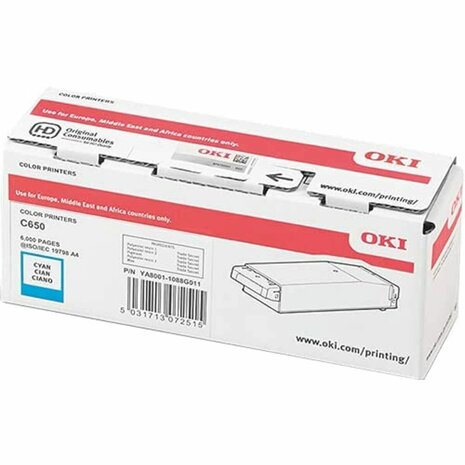 Originele Toner OKI C650 Cyaan 2