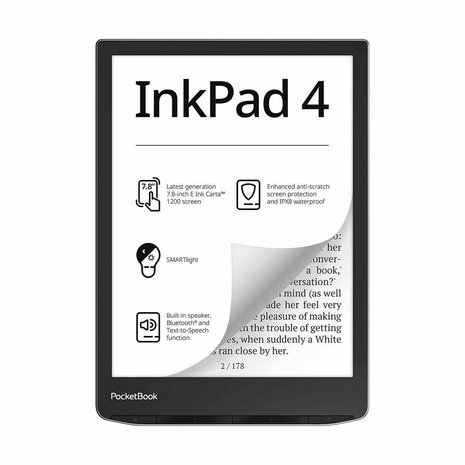 E-reader PocketBook PB743G-U-WW Zwart 32 GB 7.8" 1