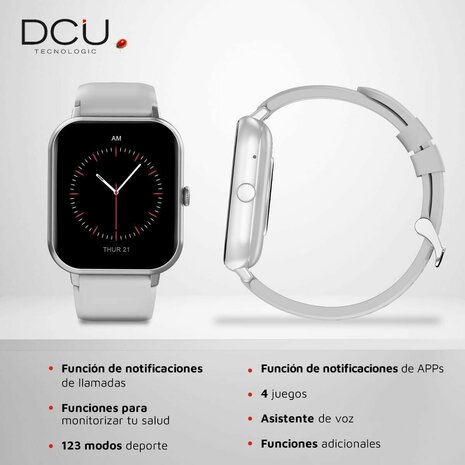 Smartwatch DCU CURVED GLASS PRO 1,83" Grijs 4
