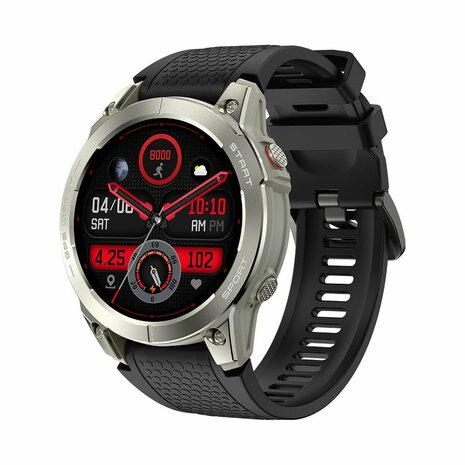 Smartwatch Manta SWA001SL Zwart Oranje Zilverkleurig 1,43" 1
