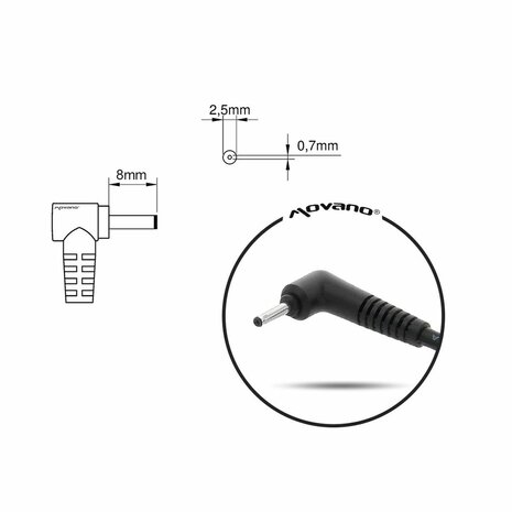 Laptop oplader Mitsu 5ZM011 Asus 65 W 2