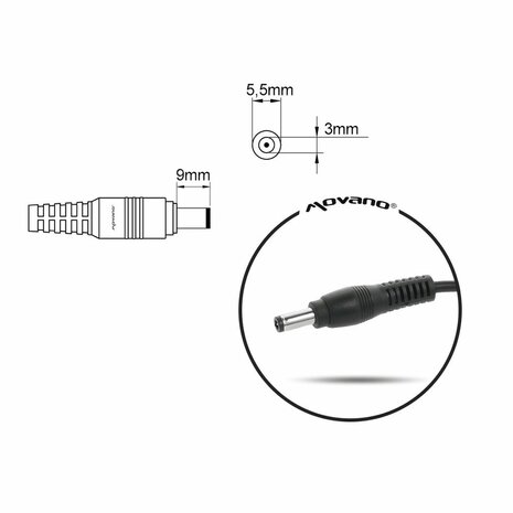 Laptop oplader Mitsu 5ZM050 60 W 2