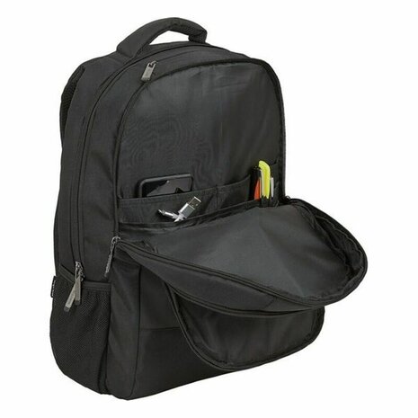 Rugtas voor Laptop en Tablet met USB Uitgang Safta 15,6&apos;&apos; Zwart 30 x 43 x 16 cm 4