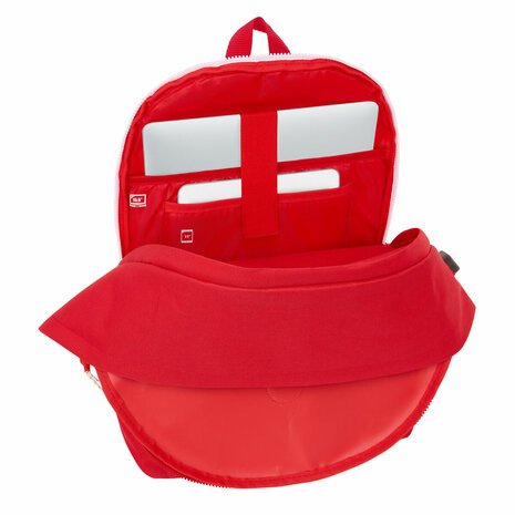 Rugtas voor Laptop en Tablet met USB Uitgang Sevilla Fútbol Club Rood 31 x 44 x 18 cm 5