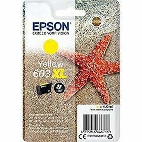 Originele inktcartridge Epson XP-2100 3100 4100 WF-2830DWF 2850DWF Geel (10 Stuks) 2