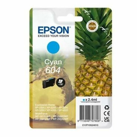 Originele inktcartridge Epson XP-2200 WF-2910DWF Cyaan (10 Stuks) 2