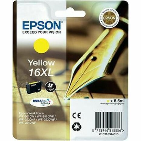 Originele inktcartridge Epson DURABRITE ULTRA INK - Nº16XL Geel (10 Stuks) 2