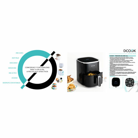 Airfryer Dcook Gallery Zwart 1450 W 4,6 L 3