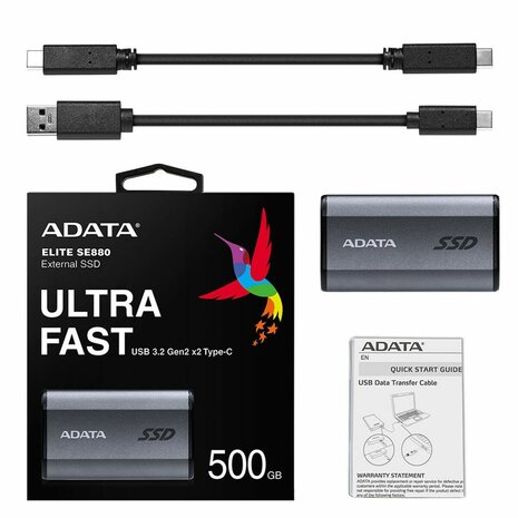 Externe Harde Schijf Adata SE880 2,5" 500 GB SSD 7