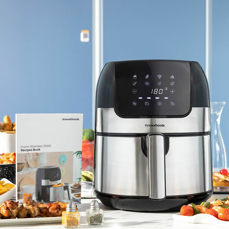 Airfryer InnovaGoods Fryinn 3500 Zwart 1400 W 3,5 L Roestvrij staal 6