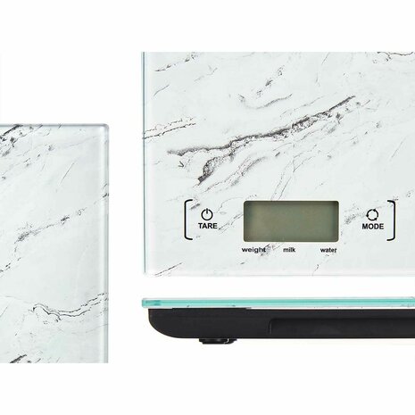 Keukenweegschaal 5 kg Marmer Wit 14 x 2 x 20 cm (6 Stuks) 4