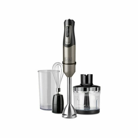 Multifunctionele Staafmixer met Accessoires Black & Decker ES9160140B Zwart Grijs Zilverkleurig 1200 W 1