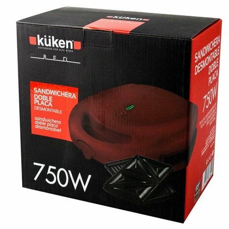 Tosti-ijzer Küken 33790 Rood 750 W 2
