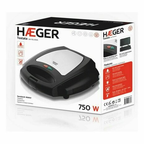 Tosti-ijzer Haeger S4700023 750 W 3