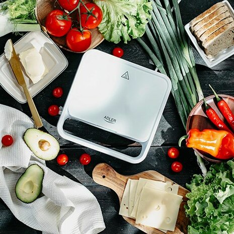 Tosti-ijzer Adler AD 3070w Wit 8