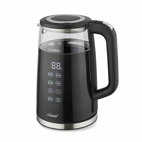Waterkoker Feel Maestro MR-049 Zwart Transparant Kristal Borosilicaatglas 2200 W 1,7 L 1