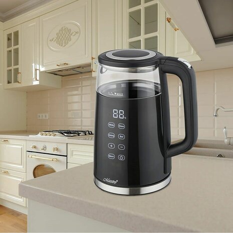 Waterkoker Feel Maestro MR-049 Zwart Transparant Kristal Borosilicaatglas 2200 W 1,7 L 7