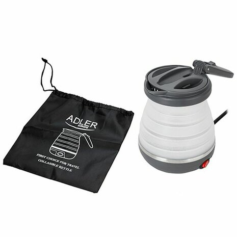 Waterkoker Adler AD 1279 Wit Zwart Plastic 750 W 0,6 L 2