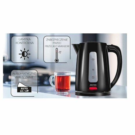 Waterkoker Mpm MCZ-112 Zwart Roestvrij staal 2200 W 1,7 L 3