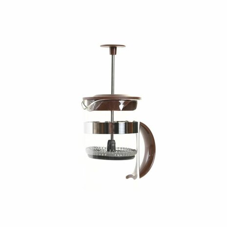 Cafetière DKD Home Decor Bruin Transparant Roestvrij staal Borosilicaatglas 350 ml 16 x 9 x 18,5 cm 2