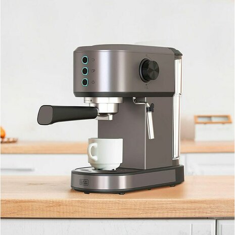 Expresso Koffiemachine Black & Decker BXCO1350E Zilverkleurig 1350 W 3
